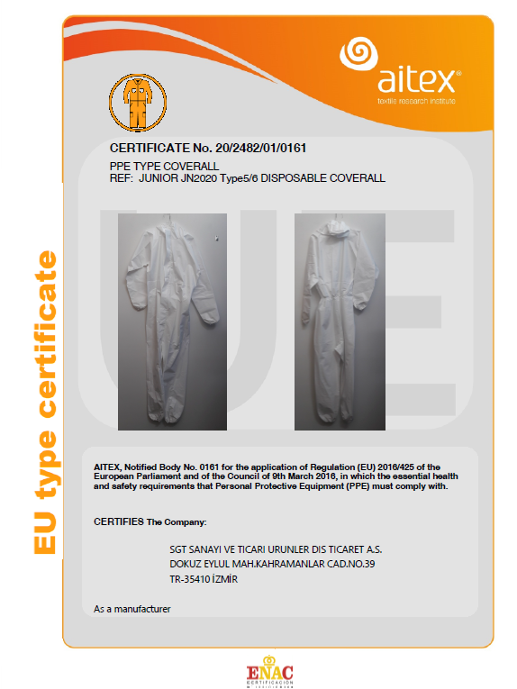 Sertifikalar - SGT A.Ş.