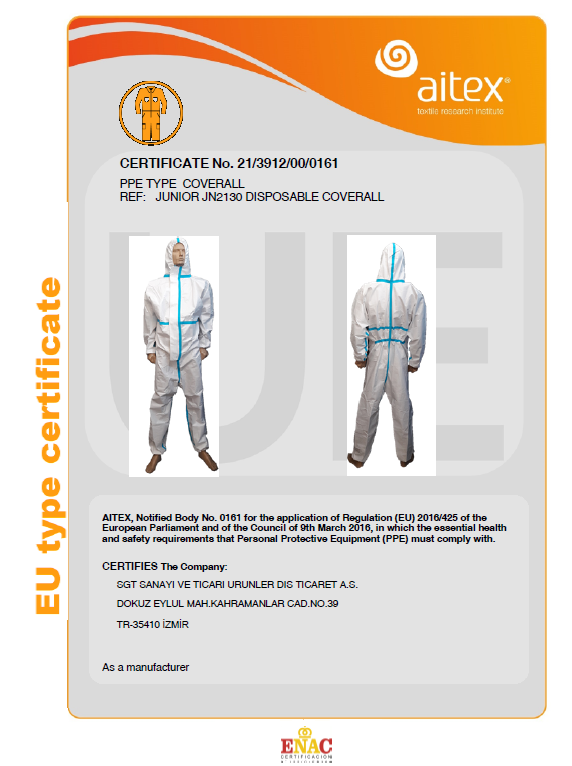 Sertifikalar - SGT A.Ş.