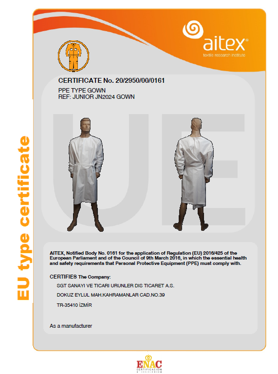 Sertifikalar - SGT A.Ş.