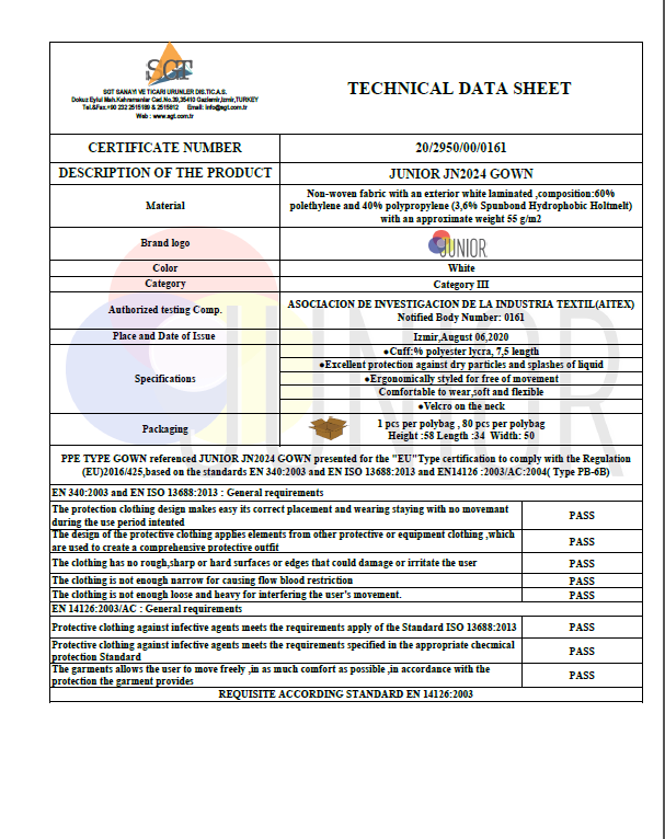Data Sheet - SGT A.Ş.