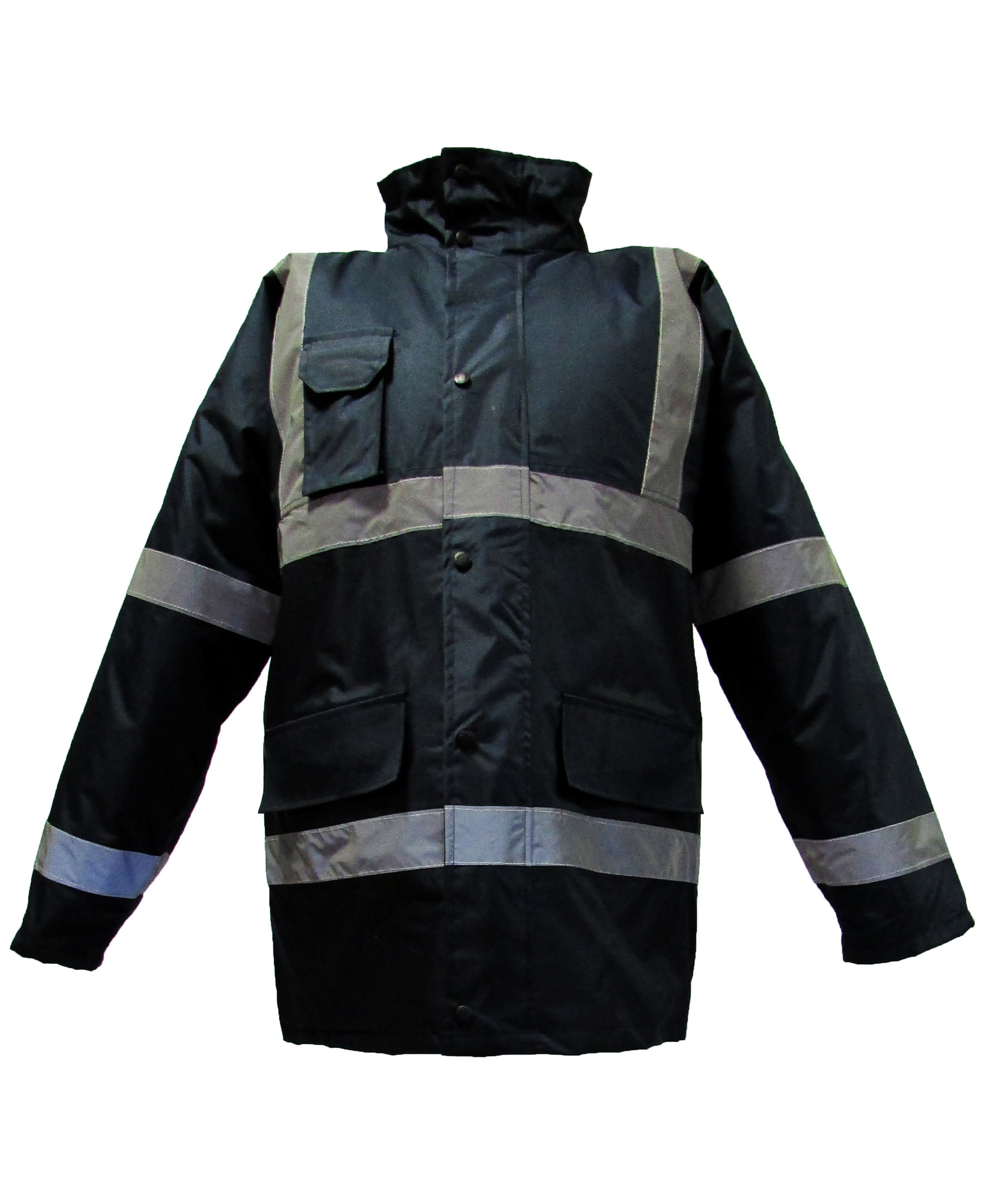 JUNIOR® JN1024/F Navy Blue Oxford High Visibility Parka - SGT A.Ş.