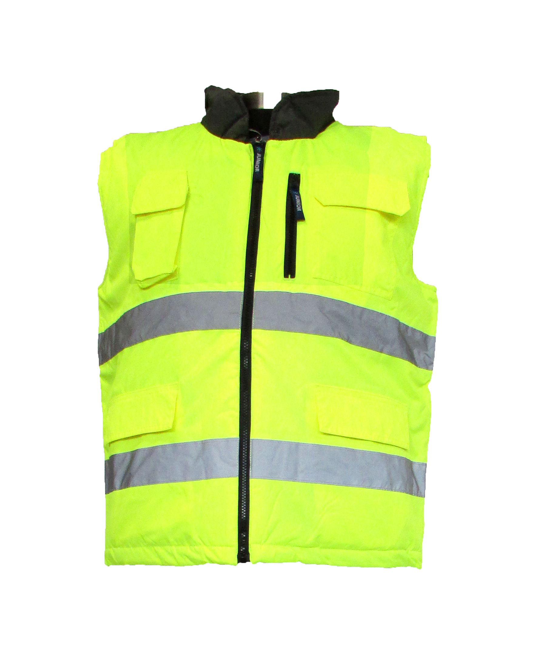 JUNIOR JN1061 Sarı Oxford Fosforlu Yelek Çift Taraflı - SGT A.Ş.