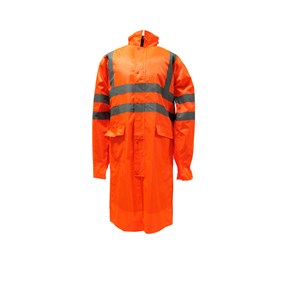 JUNIOR® JN1112 Orange Oxford High Visibility Raincoat - SGT A.Ş.